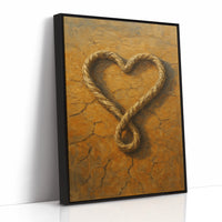 Lassoed Heart Western Rope Art