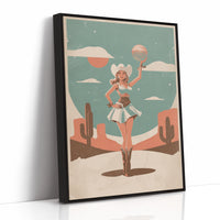 Disco Cowgirl In The Desert Sun