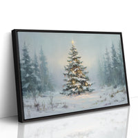 Snow Pine Glows With Winter Magic
