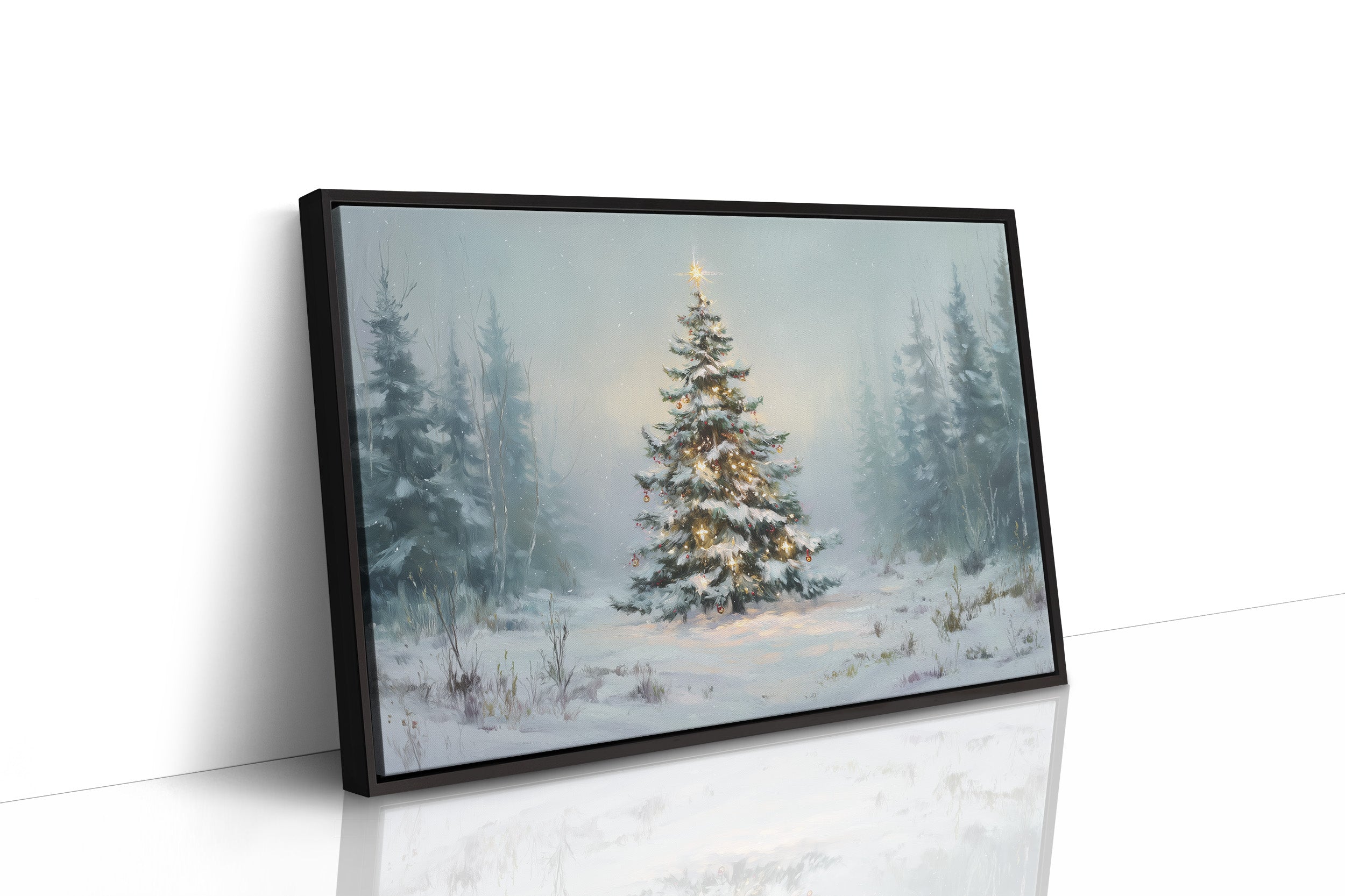 Snow Pine Glows With Winter Magic