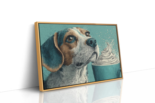Beagle and the Whipped Cream Cup