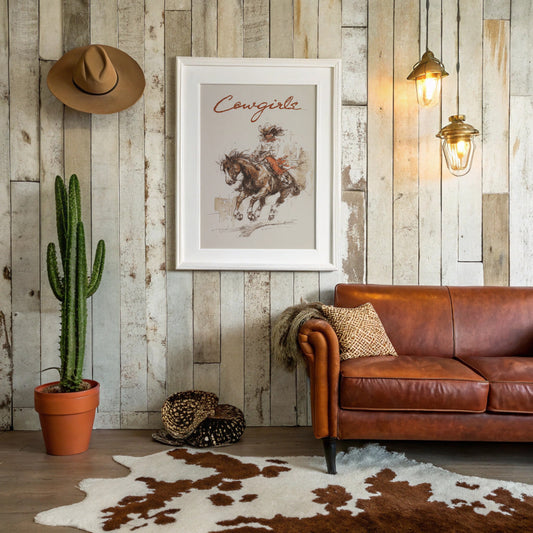Barrel Racing Dreams - Dynamic Cowgirl & Horse