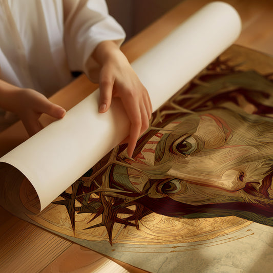 Sacred Light On Wooden Rest