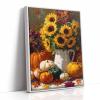 Autumn's Warmth In Sunflower Light