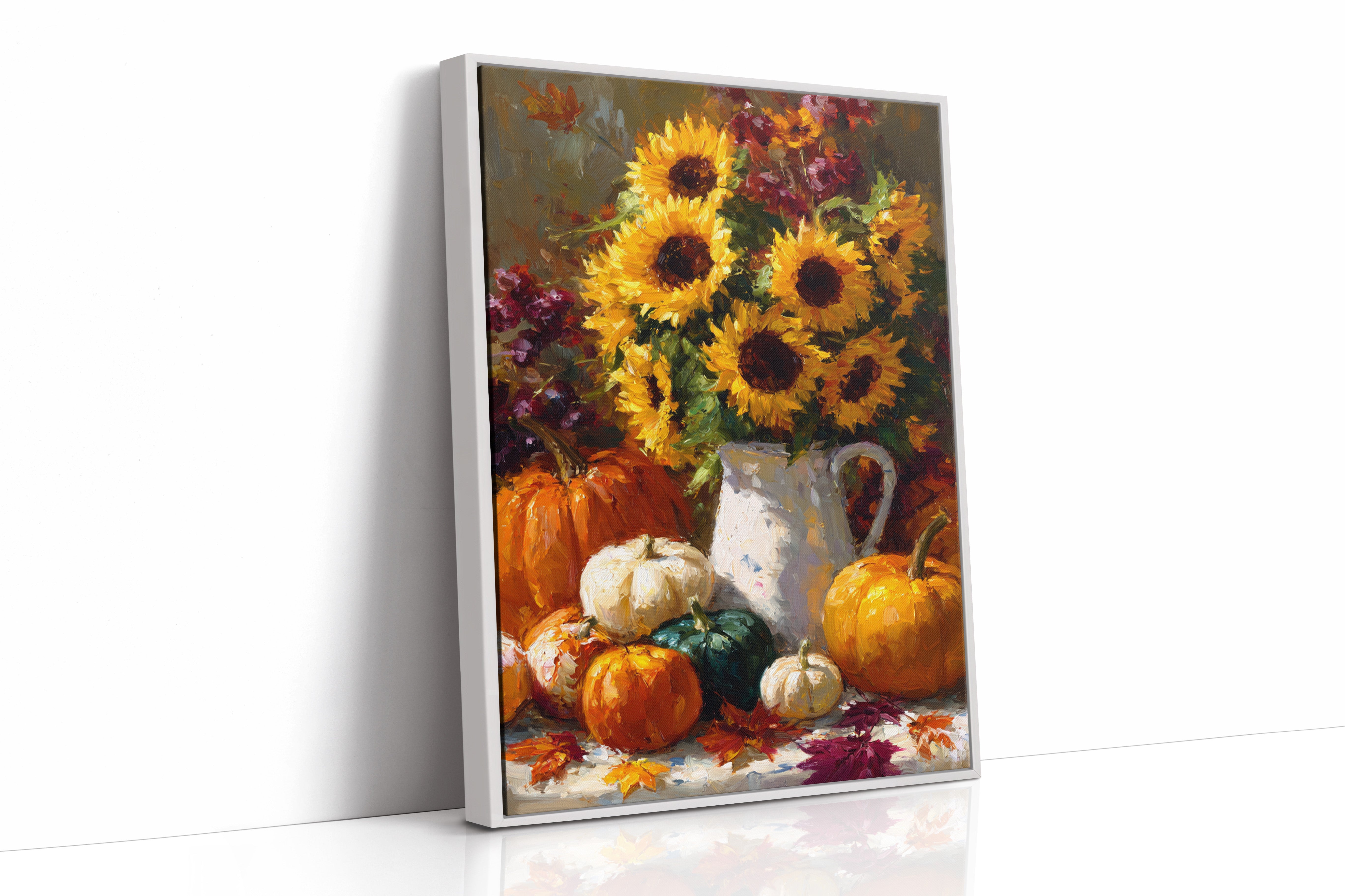 Autumn's Warmth In Sunflower Light