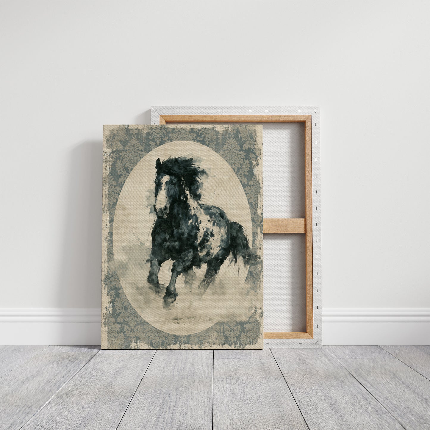 Portrait of a Wind-Torn Stallion