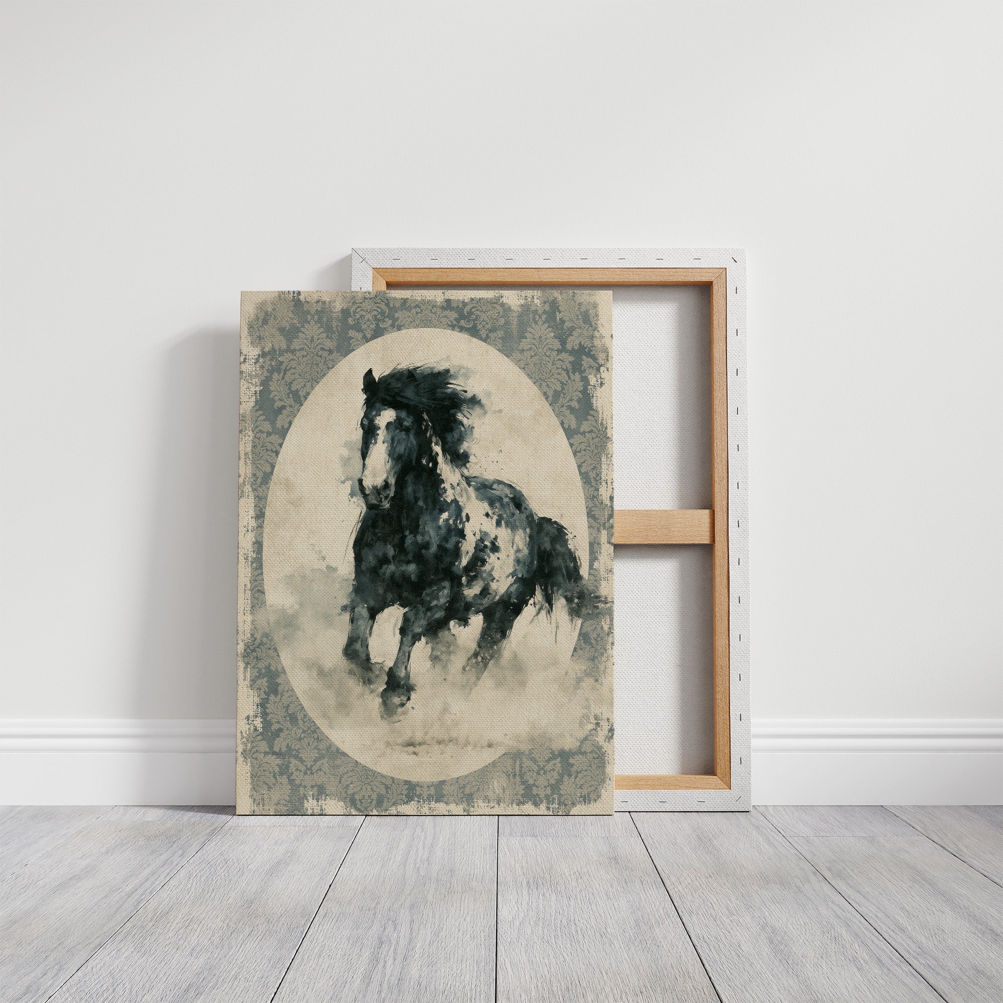 Portrait of a Wind-Torn Stallion