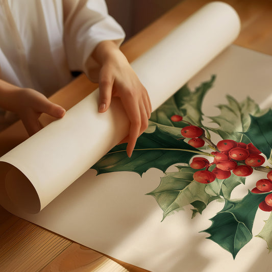 Holly Berries Paint December's Story