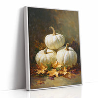White Pumpkins Dance With Autumn