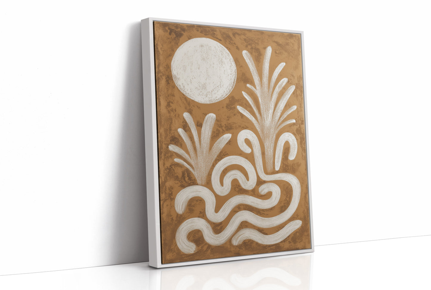 Moonlit Waves Dance In Sepia