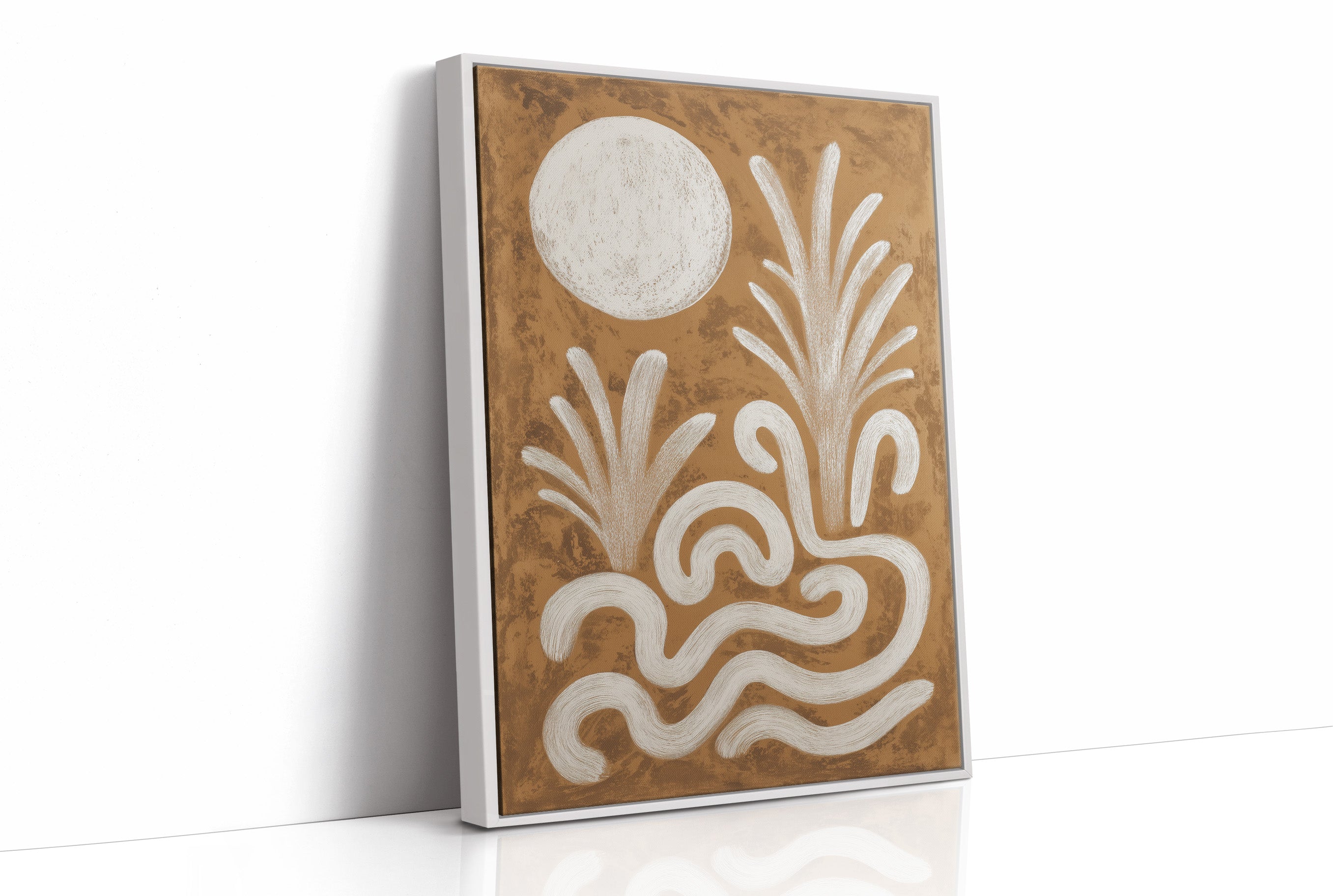 Moonlit Waves Dance In Sepia