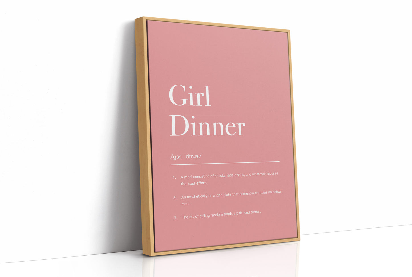 Definition: Girl Dinner