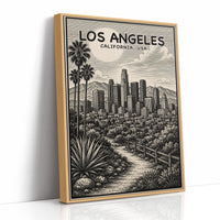 Los Angeles in Woodcut