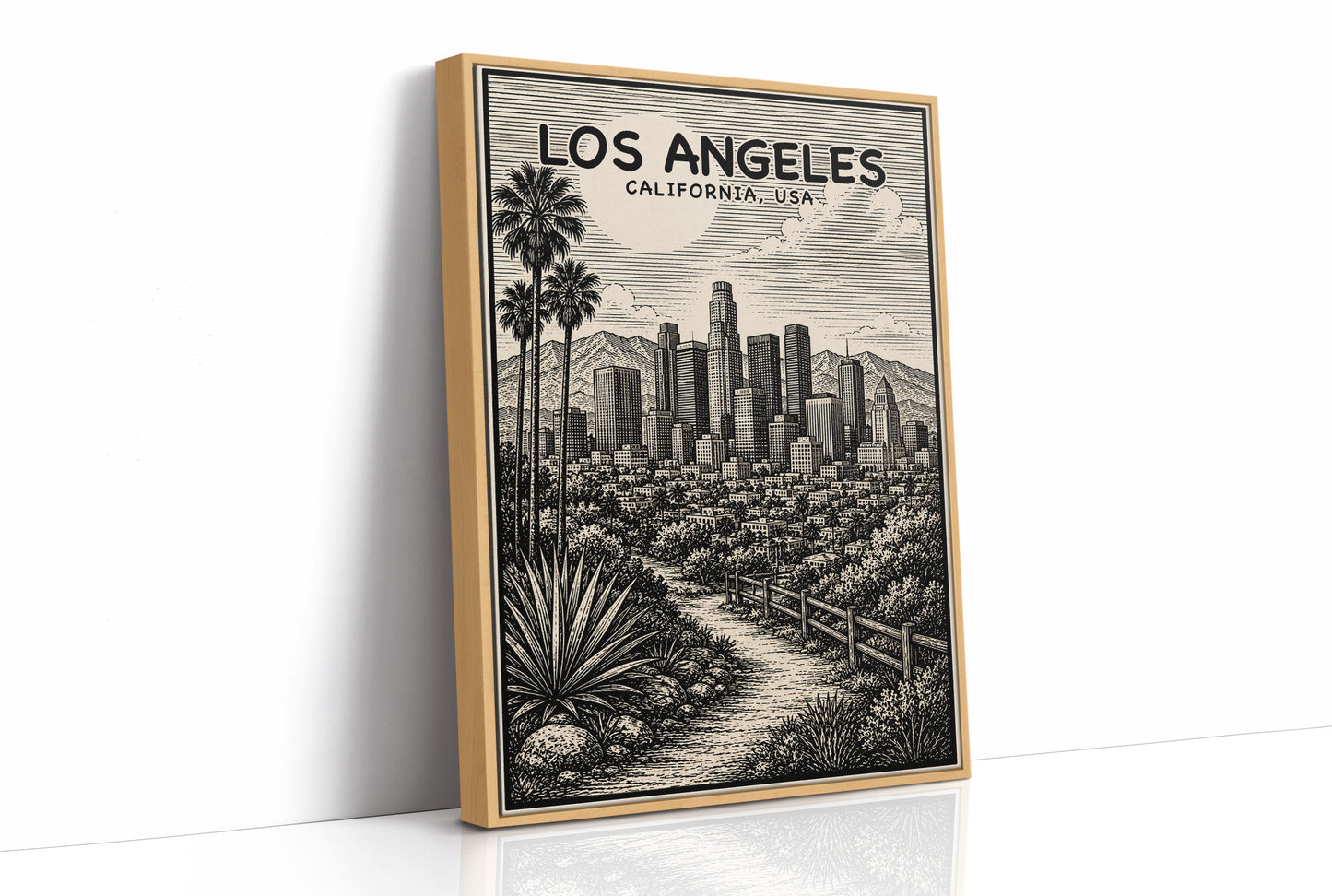Los Angeles in Woodcut