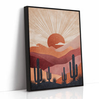 Desert Sunsets and Silent Sentinels