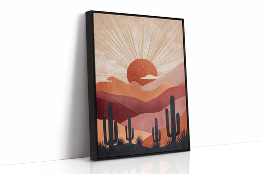 Desert Sunsets and Silent Sentinels