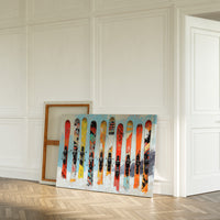 Snow Warriors Line The Lodge Wall