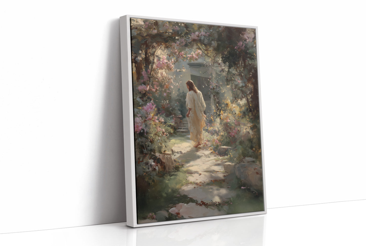 Ethereal Garden Beckons Through Morning Light