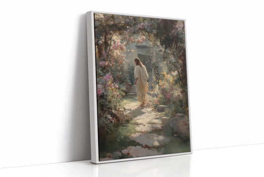 Ethereal Garden Beckons Through Morning Light