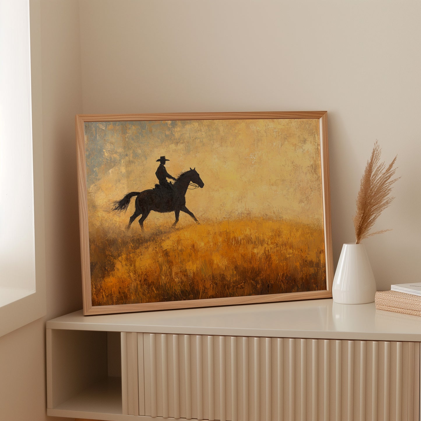 Cowboy in the Golden Haze