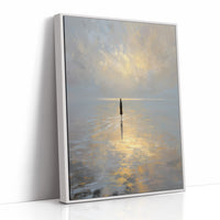 Solitude Walks Upon Golden Waters