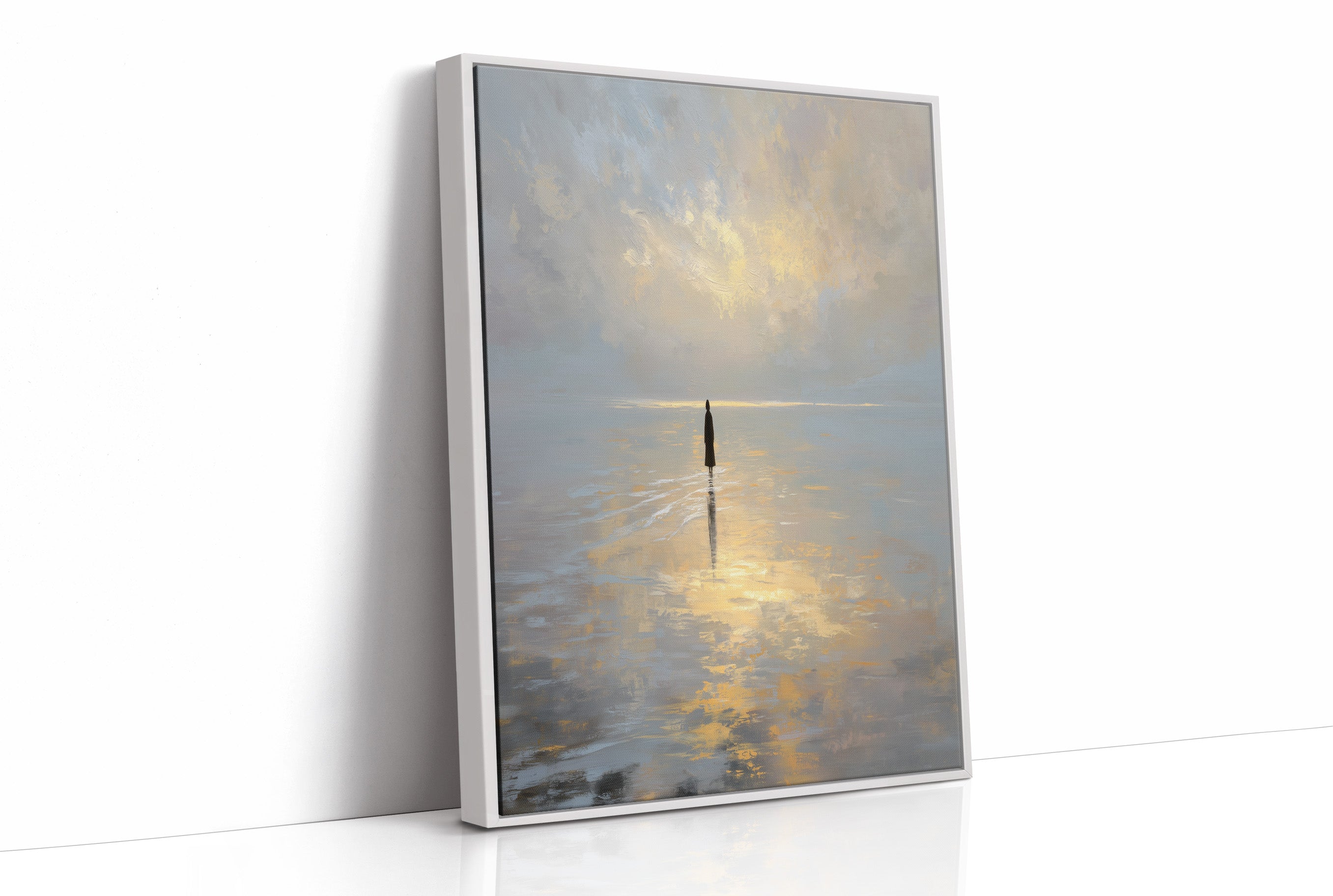 Solitude Walks Upon Golden Waters