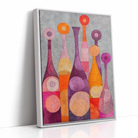 Wine Bottles Dance At Twilight