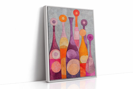 Wine Bottles Dance At Twilight
