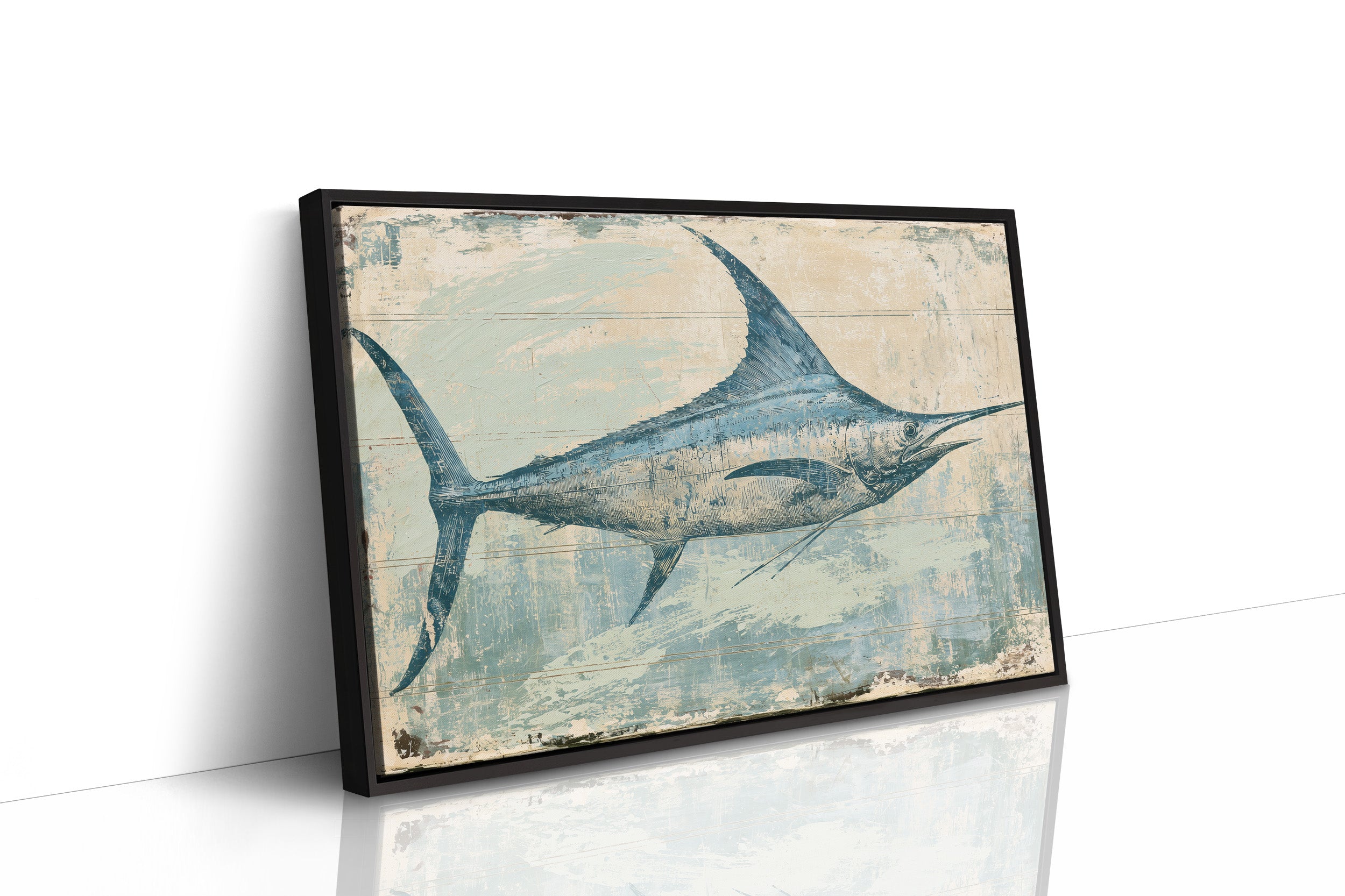 Marlin on Weathered Wood