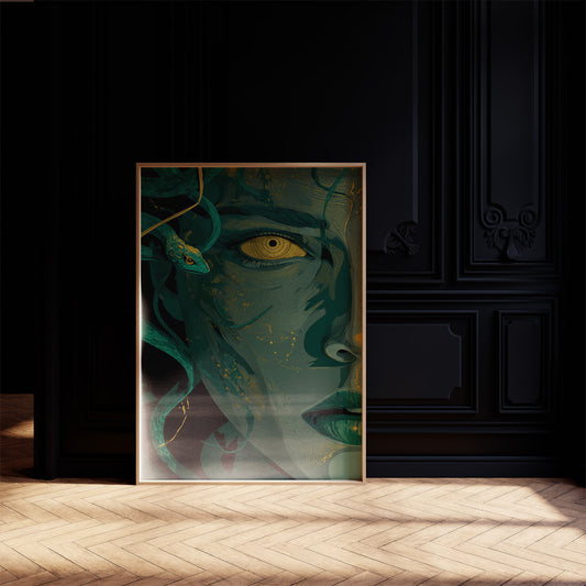 Serpent Queen With Golden Gaze