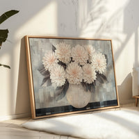Blush Dahlias In Woven Light