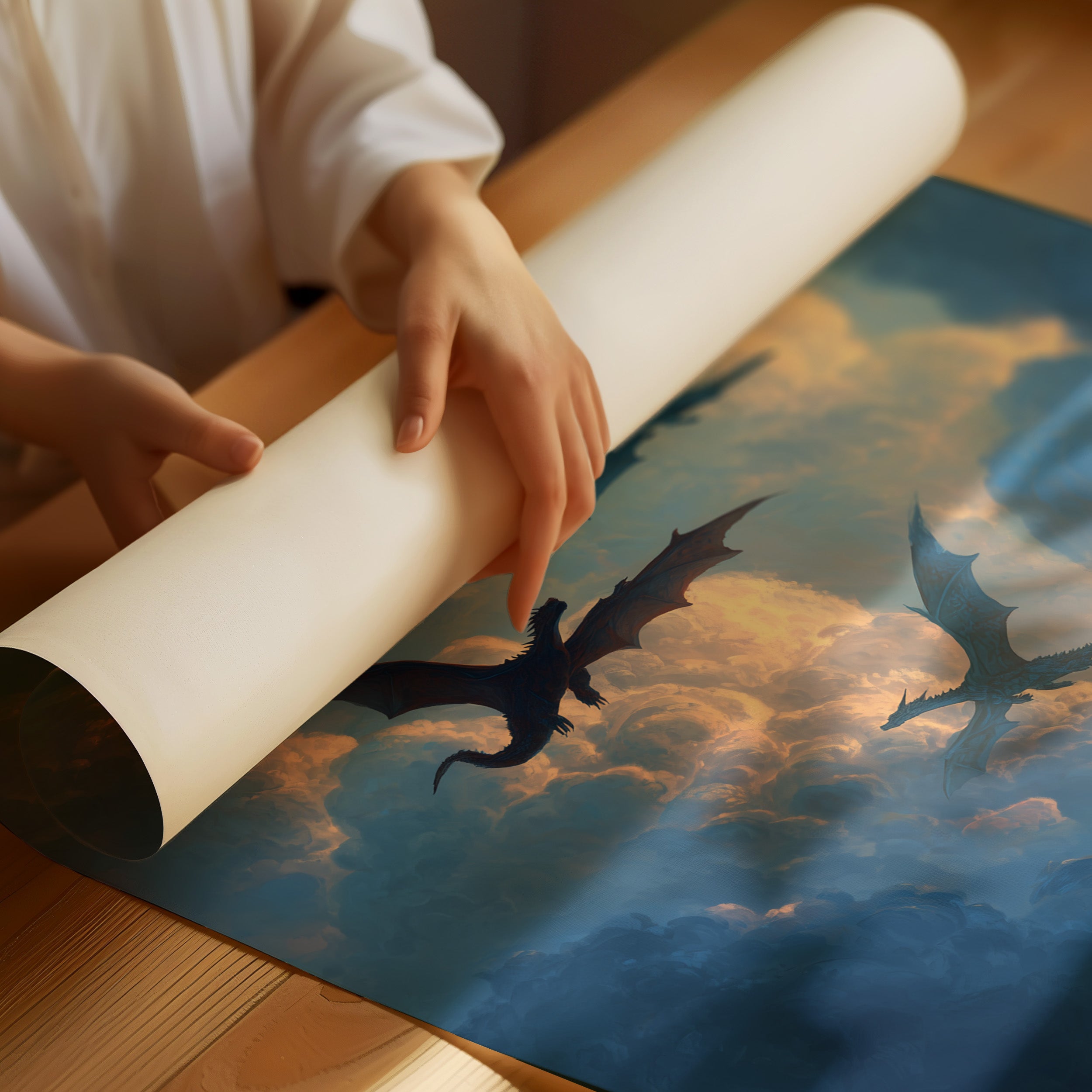 Dragons Soar Through Twilight Skies