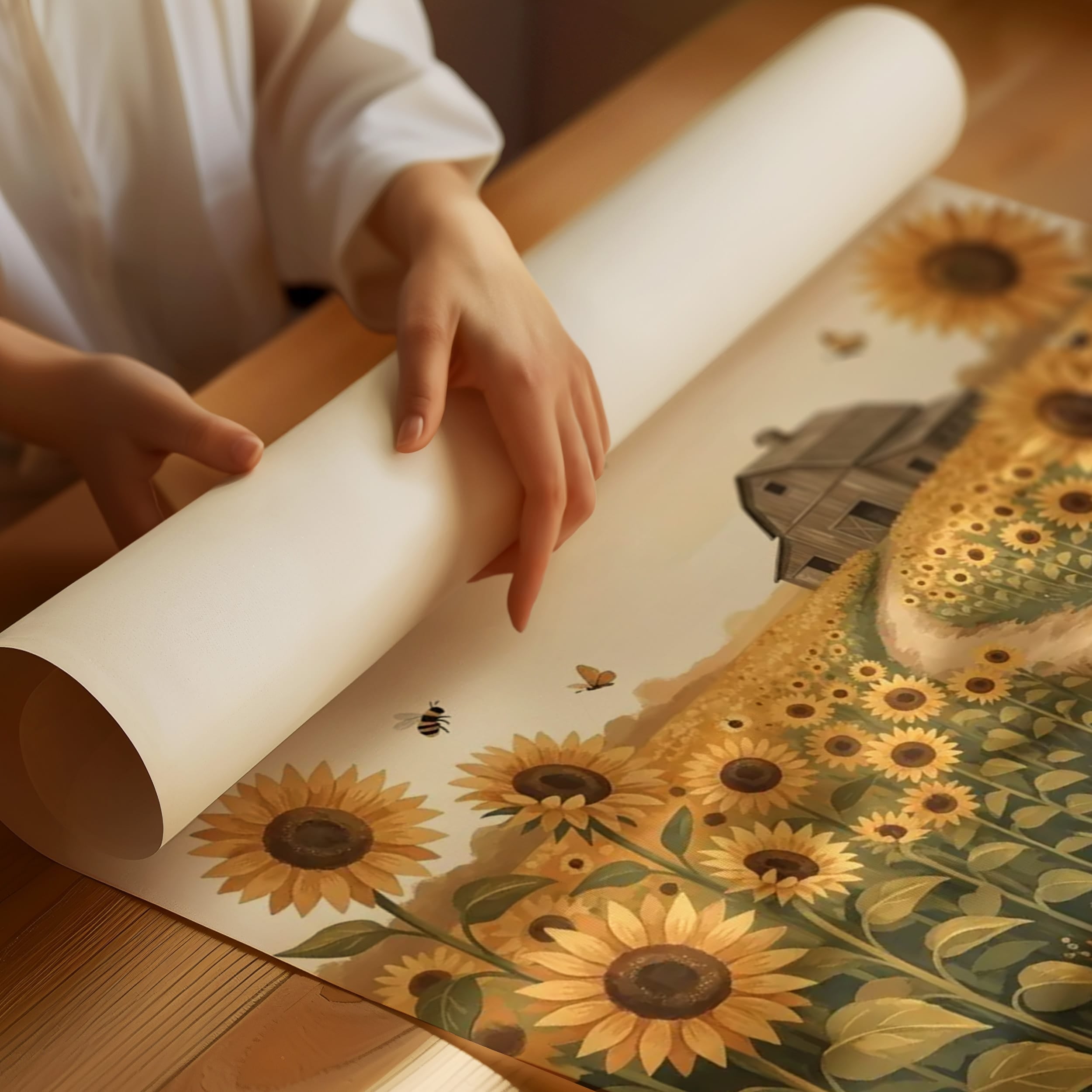 The Lord Is My Shepherd: Sunflower Barn Path
