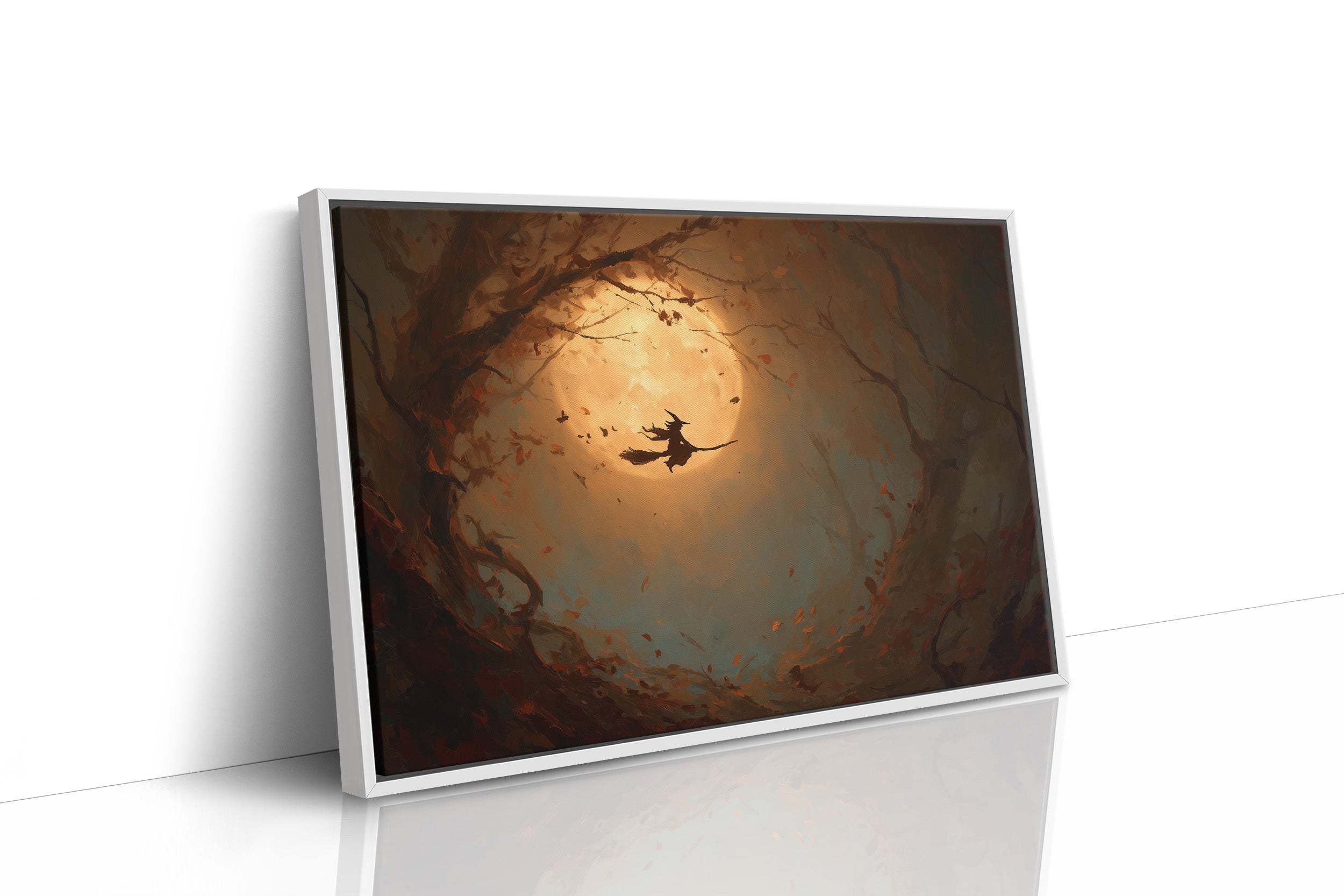 Autumn Flight Through Amber Light