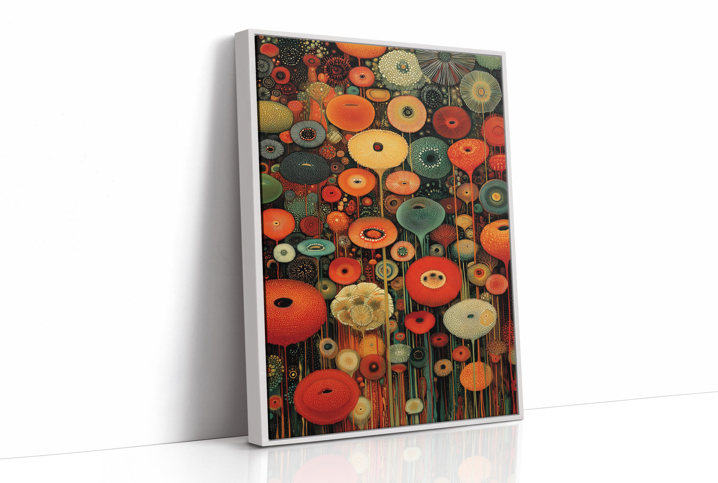 Midnight Garden Blooms In Fire