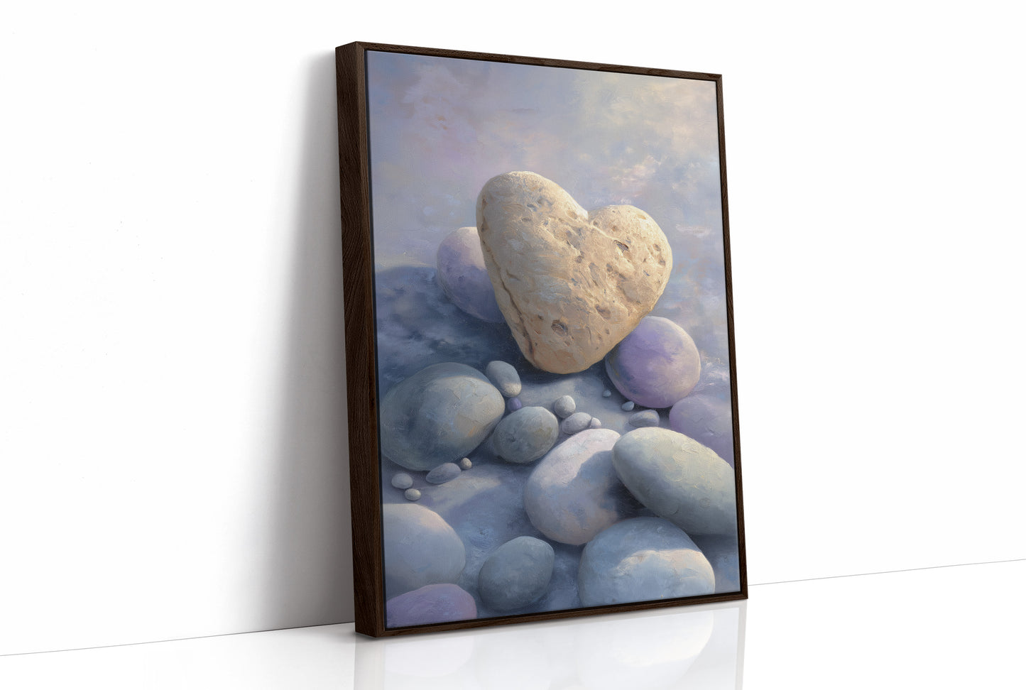 Stone Hearts Rest In Morning Light