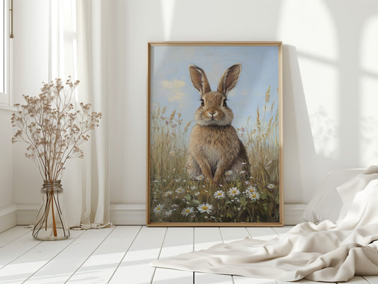 Charming Rabbit Portrait Canvas - Whimsical Animal Art - Gallery Canvas image 10