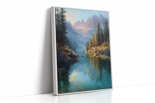 Peaks Paint Gold On Alpine Waters