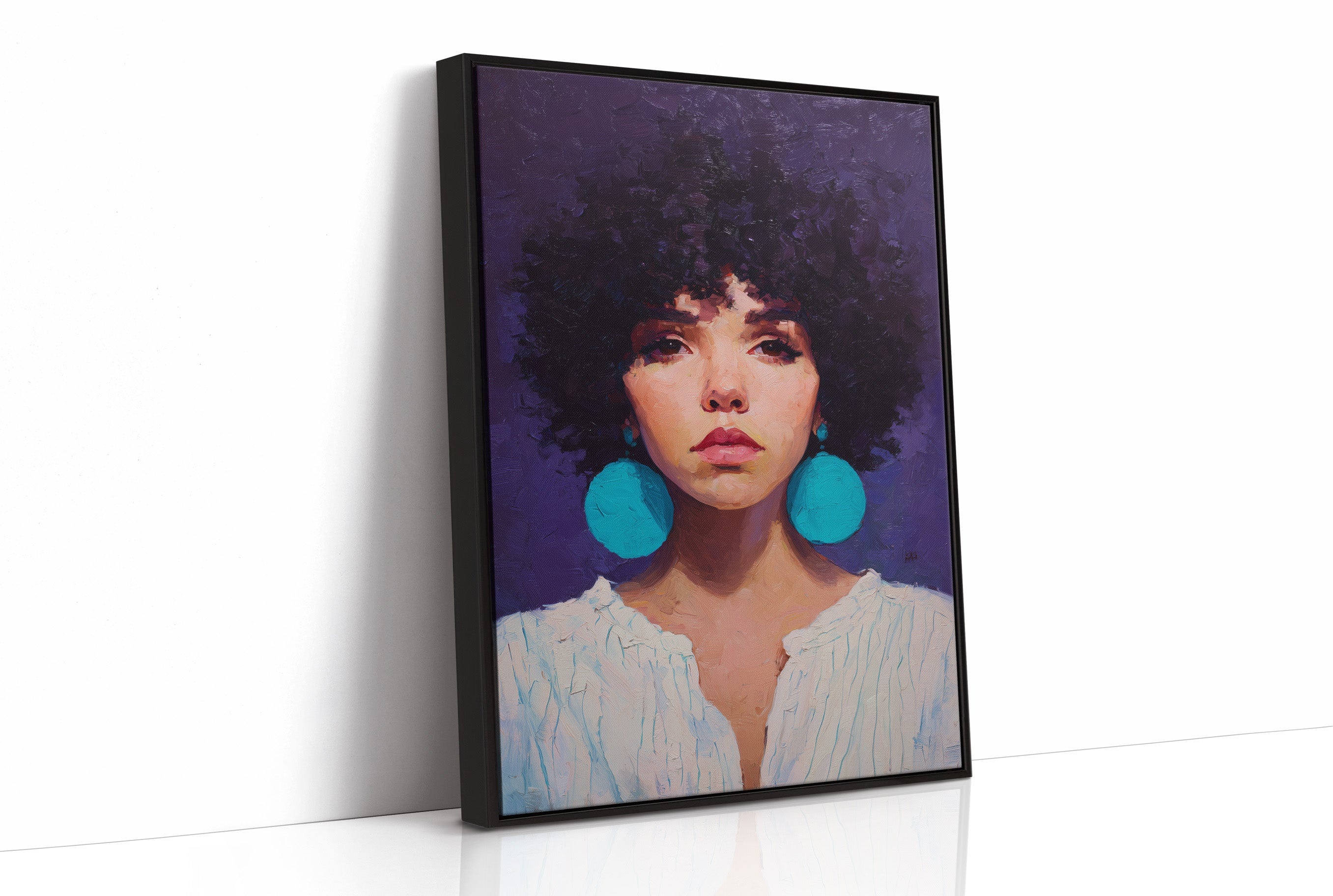 Turquoise Echoes In Violet