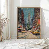 New York Winter Cityscape Canvas - Festive Urban Art - Gallery Canvas image 10