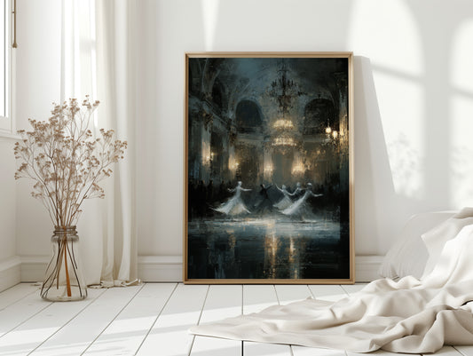 Glistening Steps Under Crystal Light