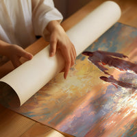 Gentle Steps Through Golden Waters