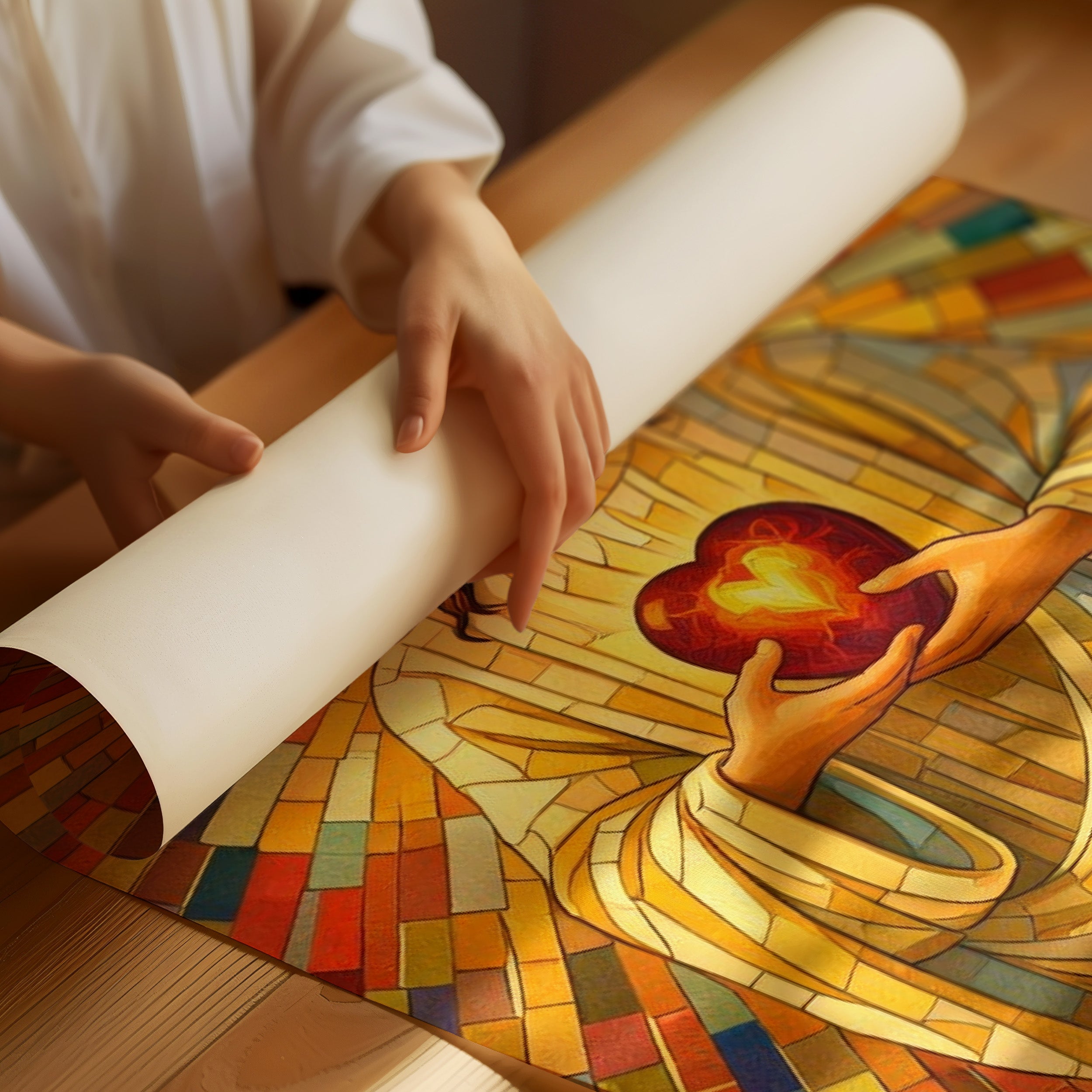 Radiant Mosaic of Divine Compassion