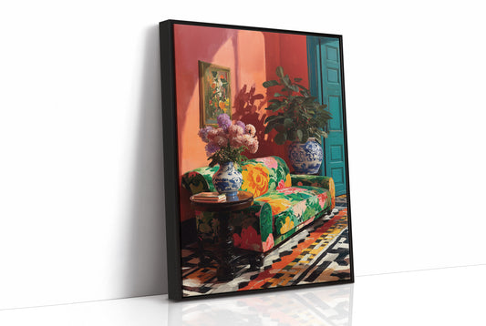 Coral Room, Painted Sofa