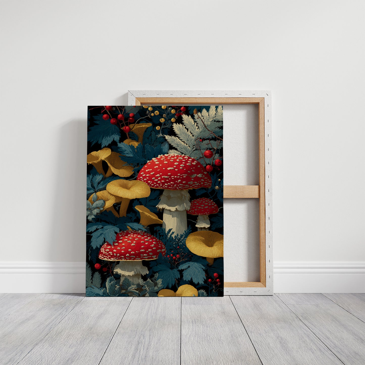 Red Caps and Winter Berries
