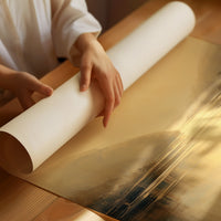 Amber Memories On Wooden Table