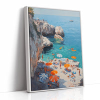 Summer Floats Along Mediterranean Cliffs