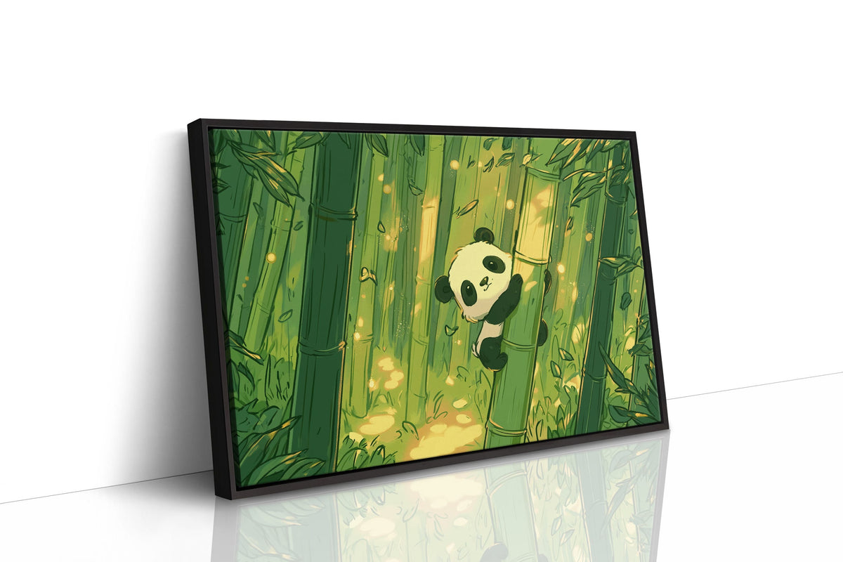 Baby Panda Bamboo Climb