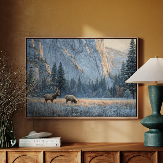 Morning Frost Greets Valley Elk