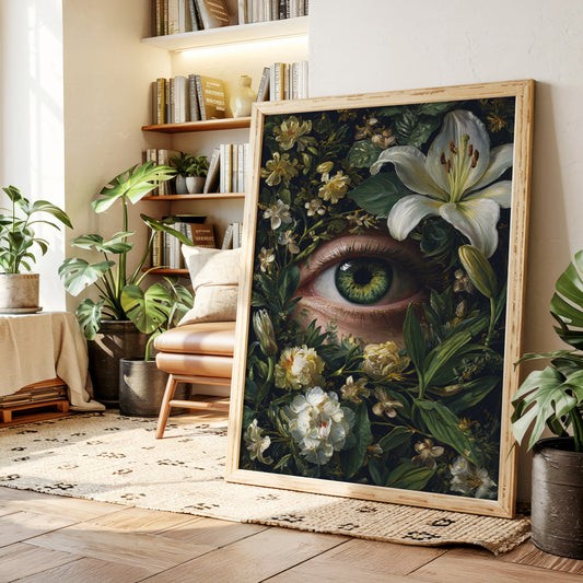 Gaze Beneath the Floral Veil